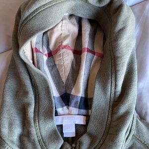 Boys Burberry zip up hoodie